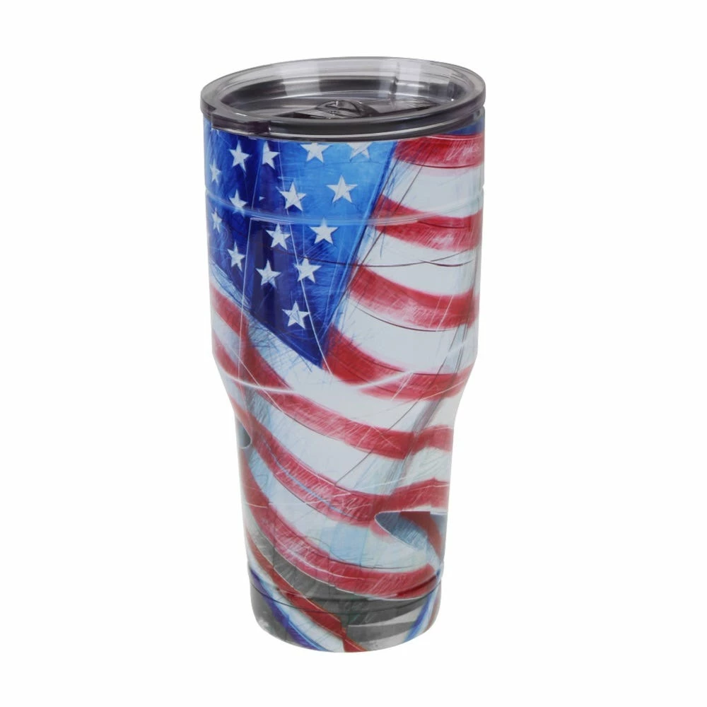 Lincoln Outfitters 30 Oz Stainless Tumbler USA Flag 88-086-0204 - Tumblers 7 Lincoln Outfitters 30 Oz Stainless Tumbler USA Flag 88-086-0204 - Tumblers - Image 5
