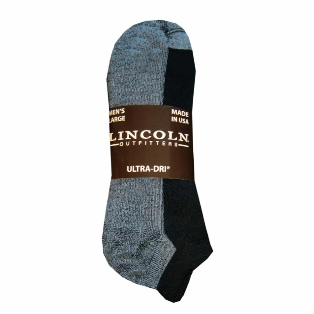 Lincoln Outfitters Men's No Show Pull Tab Sock 3 Pack Black - L3/72542-BL-L - Socks 3 Lincoln Outfitters Men's No Show Pull Tab Sock 3 Pack Black - L3/72542-BL-L - Socks