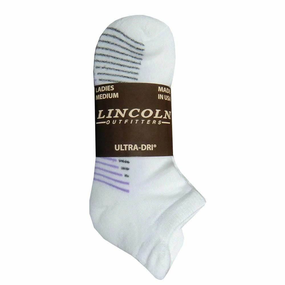 Lincoln Outfitters Women's Ultra-Dri No-Show Sock 3 Pack White - L3/72036-W - Socks Women's 3 Lincoln Outfitters Women's Ultra-Dri No-Show Sock 3 Pack White - L3/72036-W - Socks Women's