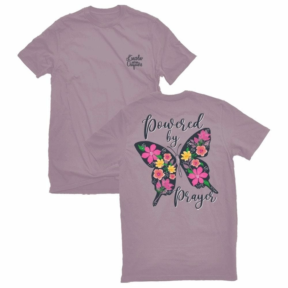 Lincoln Outfitters Ladies Powered By Prayer Short Sleeve T-Shirt - LO-L207 - T-Shirts 3 Lincoln Outfitters Ladies Powered By Prayer Short Sleeve T-Shirt - LO-L207 - T-Shirts