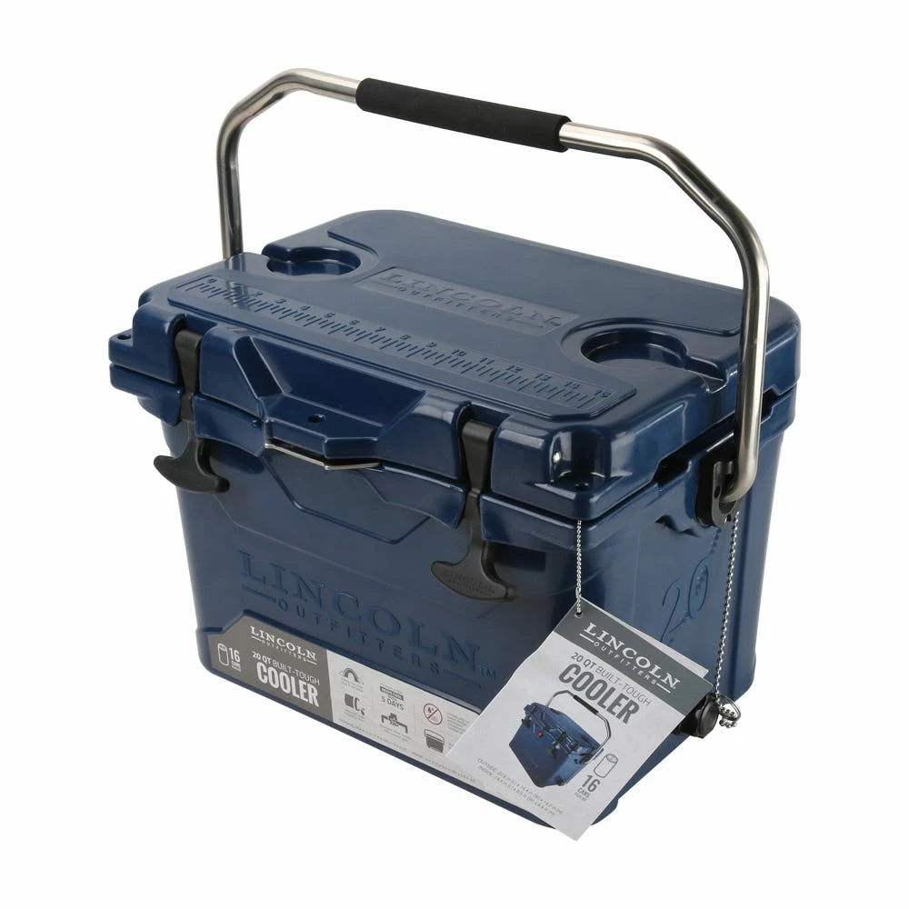 Lincoln Outfitters 20 Quart High Performance Cooler, Blue - 87-673-0204 - Coolers 4 Lincoln Outfitters 20 Quart High Performance Cooler, Blue - 87-673-0204 - Coolers - Image 2