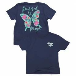 Lincoln Outfitters Youth Girl's Powered By Prayer Short Sleeve T-Shirt - LOY-23 - T-Shirts