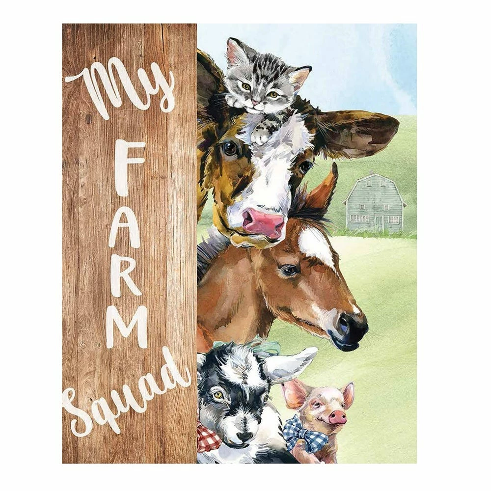 Lincoln Outfitters My Farm Squad Cow Printed Velvet 50 x 60 Throw - RK-PHVEL-FARM - Blankets & Bedspreads 4 Lincoln Outfitters My Farm Squad Cow Printed Velvet 50 x 60 Throw - RK-PHVEL-FARM - Blankets & Bedspreads - Image 2