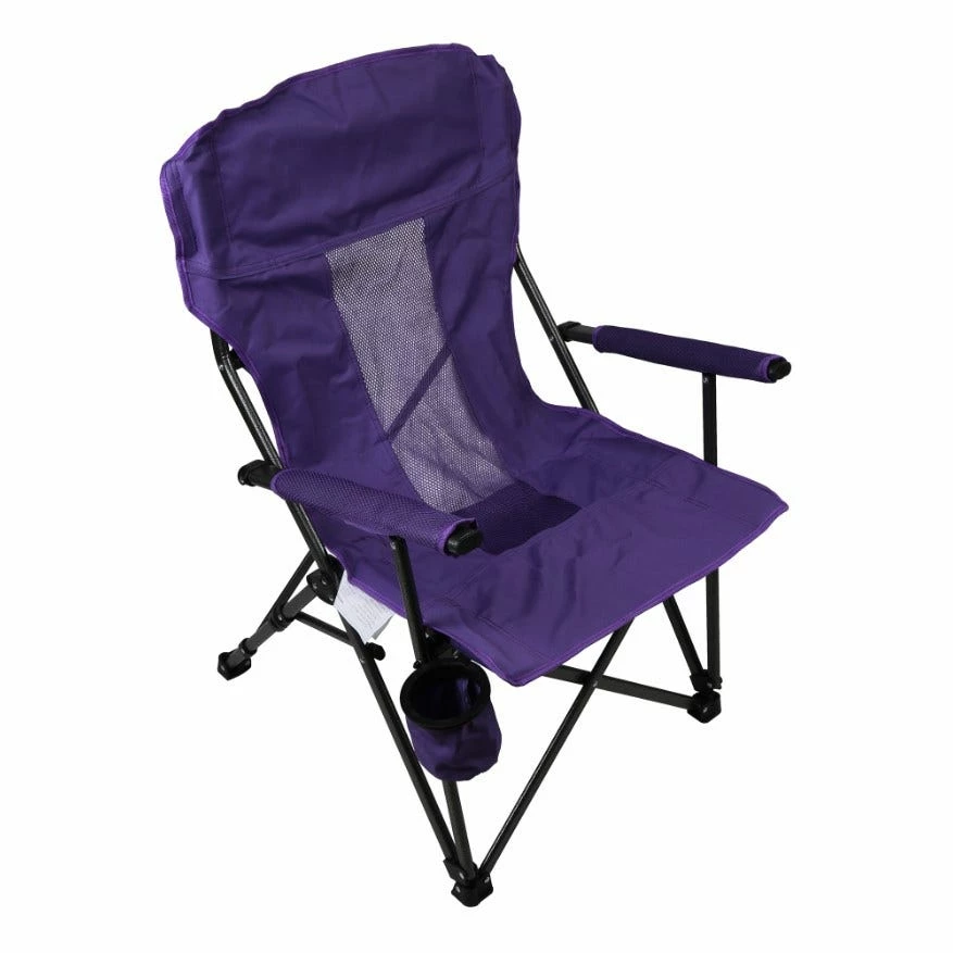 Lincoln Outfitters Hard Arm Folding Chair Purple 87-839-0204 - Camp Furniture 4 Lincoln Outfitters Hard Arm Folding Chair Purple 87-839-0204 - Camp Furniture - Image 2