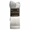 Lincoln Outfitters Men's Cotton Crew Sock 3 Pack White - L3/72302-W - Socks -Lincoln Outfitters Store 8d97360420d2cced3e70b7f25d154e35e012d1b8 86591940