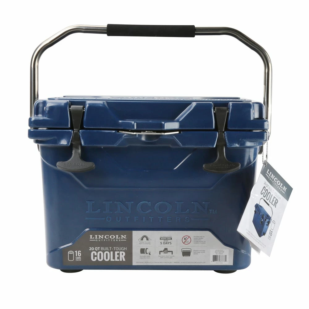 Lincoln Outfitters 20 Quart High Performance Cooler, Blue - 87-673-0204 - Coolers 3 Lincoln Outfitters 20 Quart High Performance Cooler, Blue - 87-673-0204 - Coolers