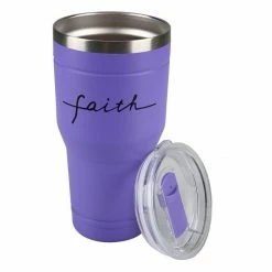 Lincoln Outfitters "Faith" 30 oz. Religious Tumbler, Purple - 89-640-0204 - Tumblers -Lincoln Outfitters Store a98db8ec1a5d274aa882501a8edf0e682da9d731 32631063 3