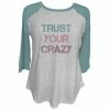 Lincoln Outfitters Ladies Long Sleeve Trust Your Crazy Aquifer T-Shirt - LO-LFW-06 - Long Sleeve Shirts Women's -Lincoln Outfitters Store ae790ff6b59a600a32ae3c58e05c96d8bdac881d LO LFW 06 AQUIFER