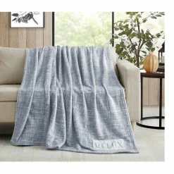 Lincoln Outfitters Solid Velvet 50 x 60 Throw with printed Relax Patch applique - RK-VELAP-REL - Blankets & Bedspreads -Lincoln Outfitters Store c348ea7b6ac5d620a38a6de4971f1568eed23208 490930012