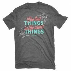 Lincoln Outfitters Ladies Best Things Aren't Things Short Sleeve T-Shirt - LO-L192 - T-Shirts