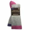 Lincoln Outfitters Women's Merino Wool Blend Boot Sock 2 Pack Grey - L2/704-FU-PU - Socks -Lincoln Outfitters Store e6ab1a6cf1e12486d0a4bfb6de8953afc22a9409 86591994