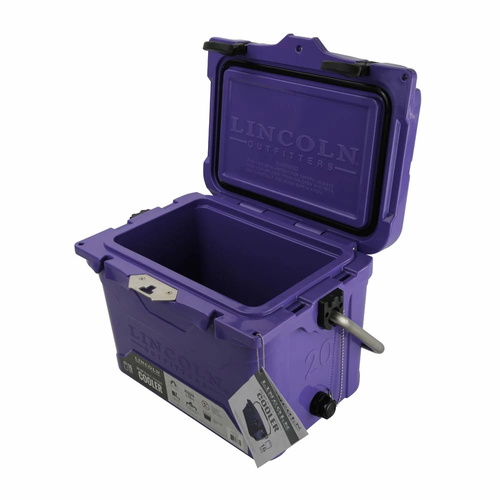 Lincoln Outfitters 20 Quart High Performance Cooler, Purple - 87-675-0204 - Coolers 5 Lincoln Outfitters 20 Quart High Performance Cooler, Purple - 87-675-0204 - Coolers - Image 3