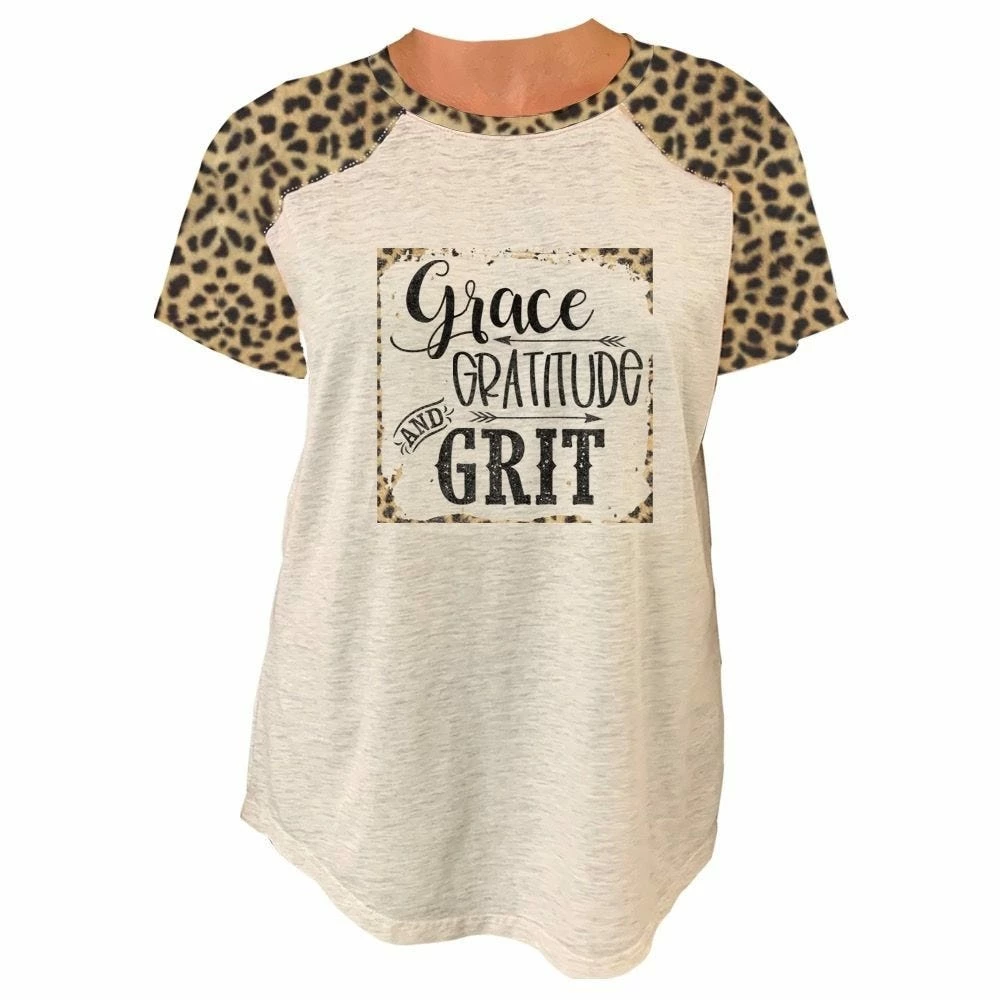 Lincoln Outfitters Ladies Short Sleeve Leopard Print Western Raglan Fashion T-Shirt - LO-LF18 - T-Shirts 3 Lincoln Outfitters Ladies Short Sleeve Leopard Print Western Raglan Fashion T-Shirt - LO-LF18 - T-Shirts