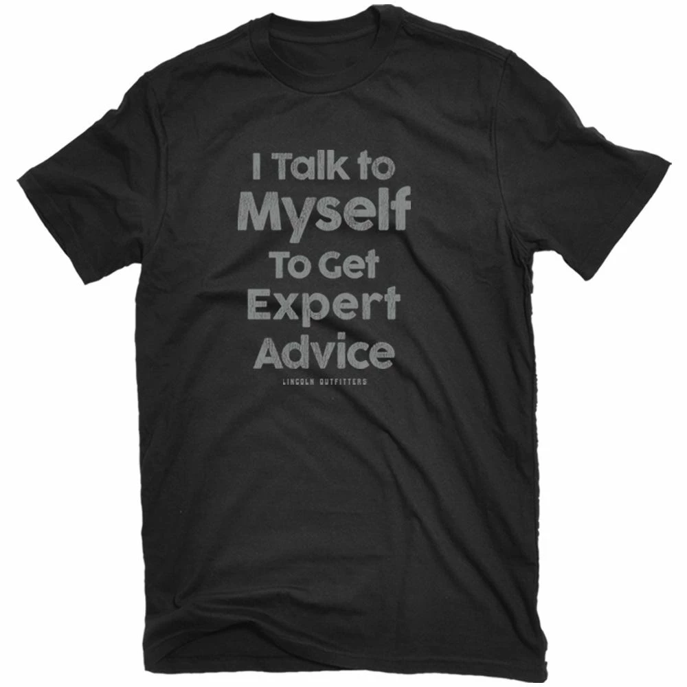 Lincoln Outfitters Men's Short Sleeve Expert Advice T-Shirt Washed Black - LO-149 - T-Shirts 3 Lincoln Outfitters Men's Short Sleeve Expert Advice T-Shirt Washed Black - LO-149 - T-Shirts