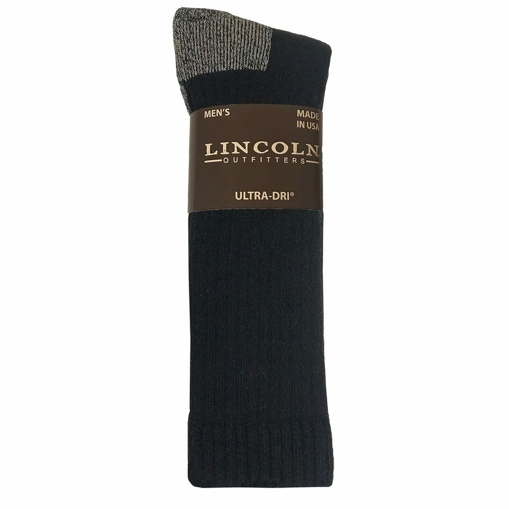 Lincoln Outfitters Men's Ultra-Dri Boot Sock 2 Pack Black - L2/72299-BL - Socks 3 Lincoln Outfitters Men's Ultra-Dri Boot Sock 2 Pack Black - L2/72299-BL - Socks