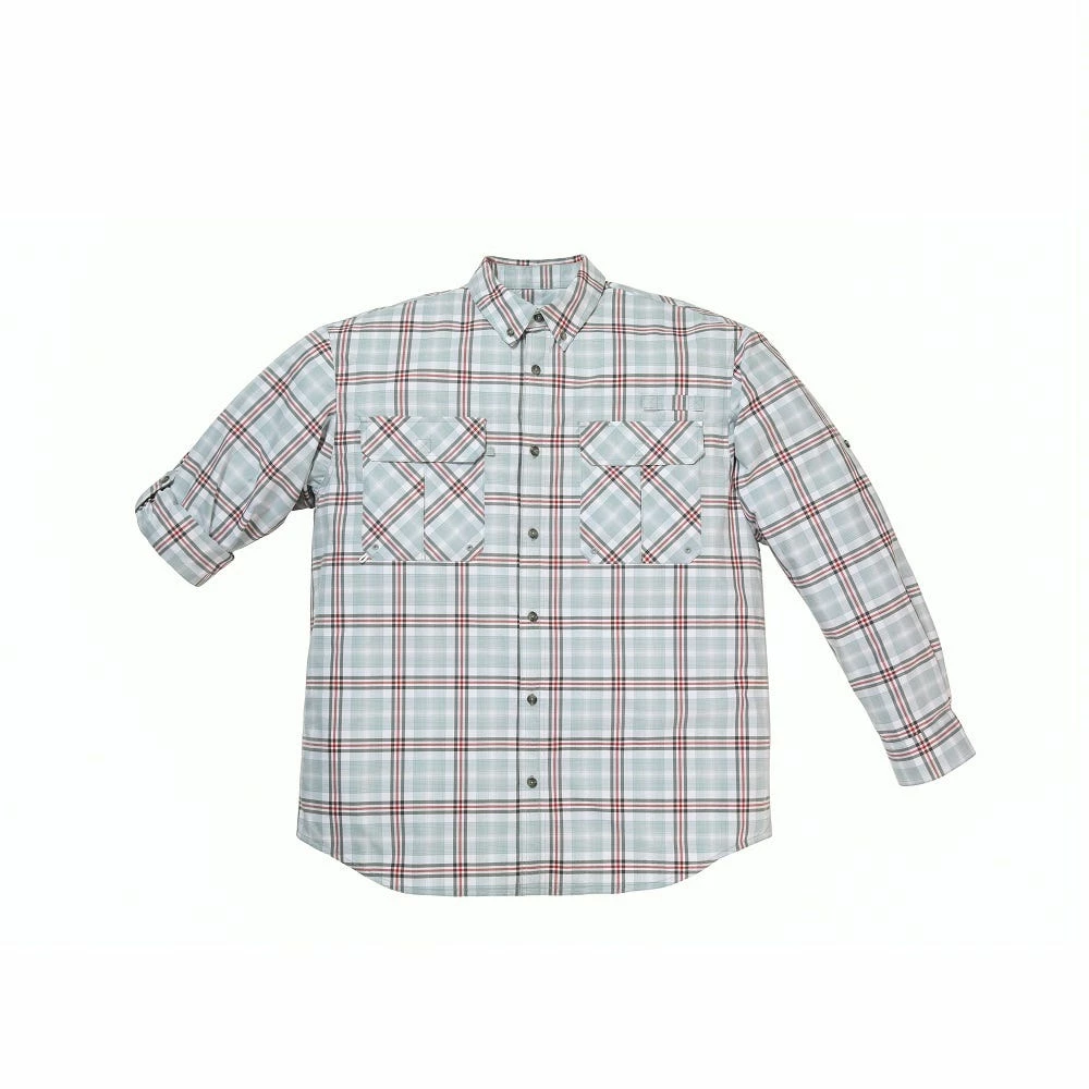 Lincoln Outfitters Men's Long Sleeve Plaid Shirt Grey/Red - G4359-GRYRED - Long Sleeve Shirts 3 Lincoln Outfitters Men's Long Sleeve Plaid Shirt Grey/Red - G4359-GRYRED - Long Sleeve Shirts